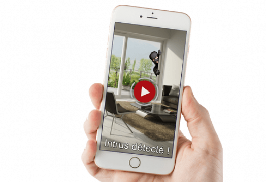 alarme connectée sur smartphone en autosurveillance