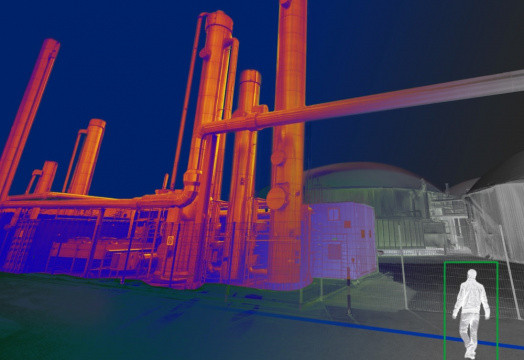 installation d'alarme anti-intrusion avec détection extérieure pour site industriel